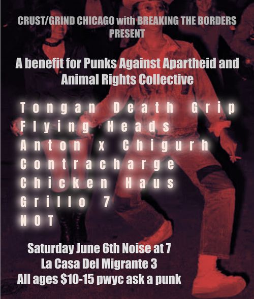 Benefit for Punks Against Apartheid and Animal Rights Collective
