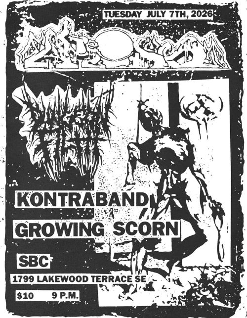 FAKE DUST / DUNGEON FILTH / KONTRABAND / GROWING SCORN(first show)