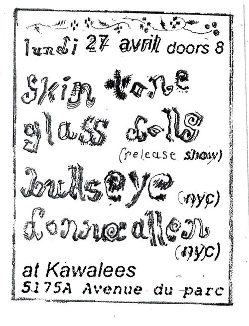 27 APRIL 2026 - Bullseye (NYC) / Donna Allen (NYC) / skin tone / Glass Dolls [release party!]