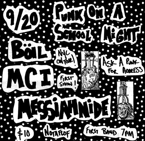 BOIL (NYC), MCI, & MESSIAHNIDE 