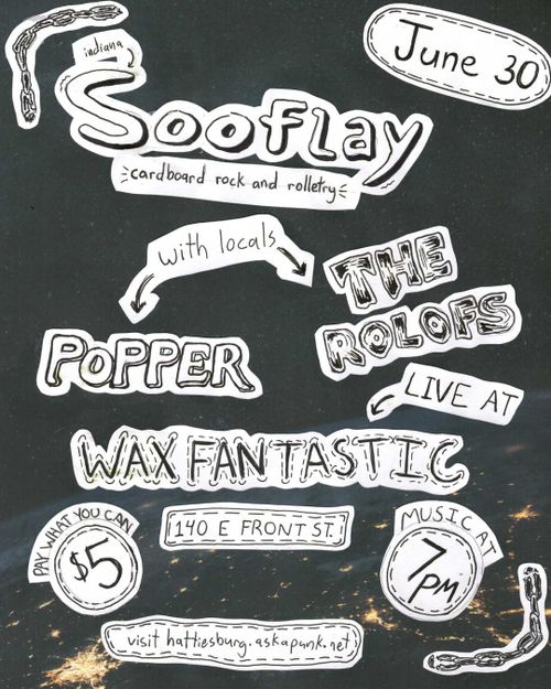 SOOFLAY (indiana), POPPER, THE ROLOFS