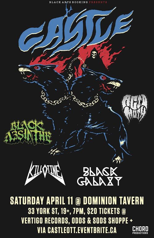 Castle, Black Absinthe, Killotine, Acid Moth, Black Galaxy at The Dom