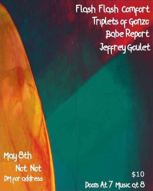 Flash Flash Comfort, Triplets of Gonzo,  Babe Report, Jeffrey Goulet