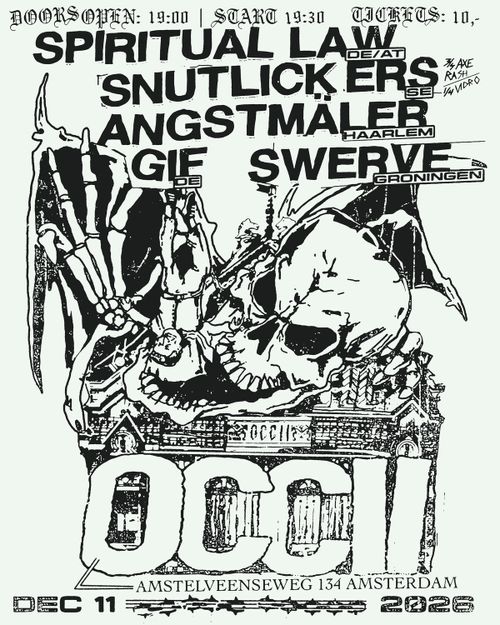  SPIRITUAL LAW (DE) + SNUTLICKERS (SE) + ANGSTMÄLER + GIF (DE) + SWERVE 