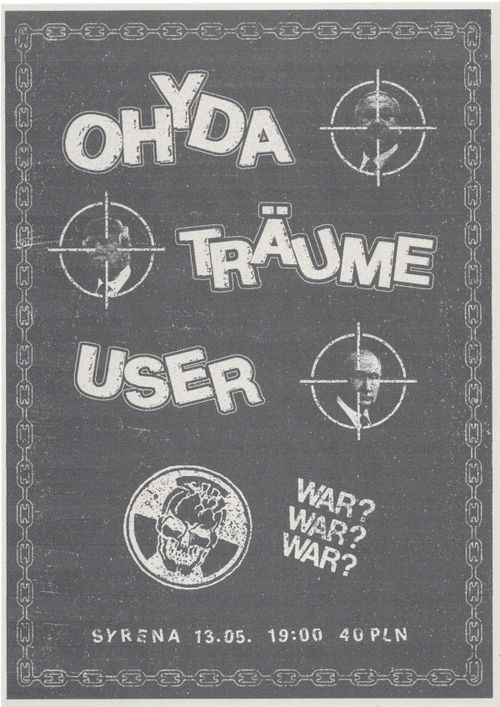 TRIPLE PUNK ATTACK - OHYDA + TRÄUME + USER // 13.05 SYRENA