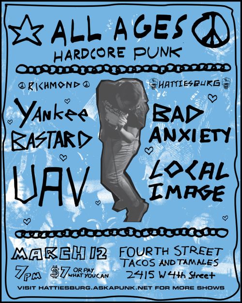 YANKEE BASTARD+UAV (Richmond, VA), LOCAL IMAGE, BAD ANXIETY