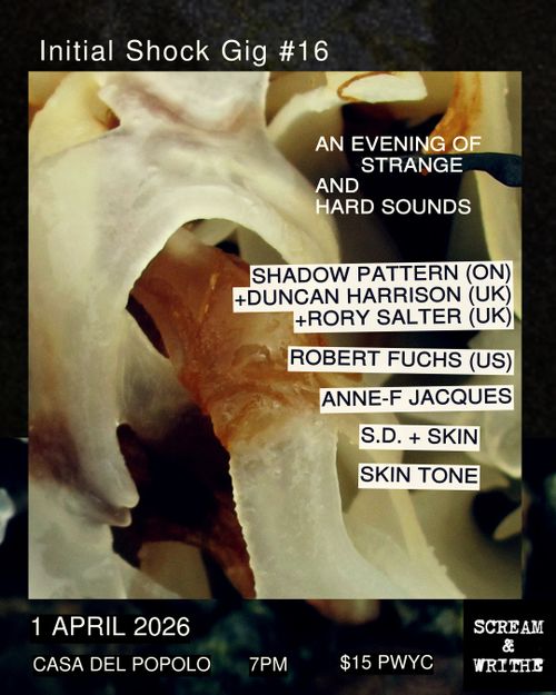 Shadow Pattern (ON) + Duncan Harrison (UK) + Rory Salter (UK) / Robert Fuchs (US) / Anne-F Jacques / S.D. + Skin / Skin Tone