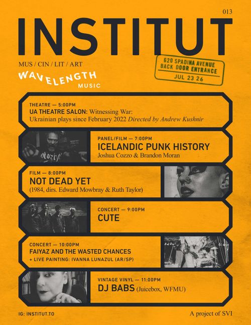 INSTITUT 013 | film | NOT DEAD YET (1984)