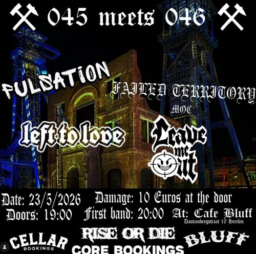 Cellar Bookings: Pulsation + Failed Territory + Left to love + Leave Me Out