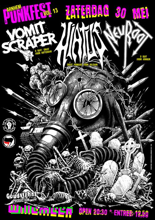 punkfest vol 13. Hiatus (b), vomit scraper & Neuroot
