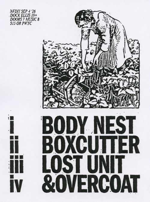 Body Nest / boxcutter / Lost Unit / Overcoat
