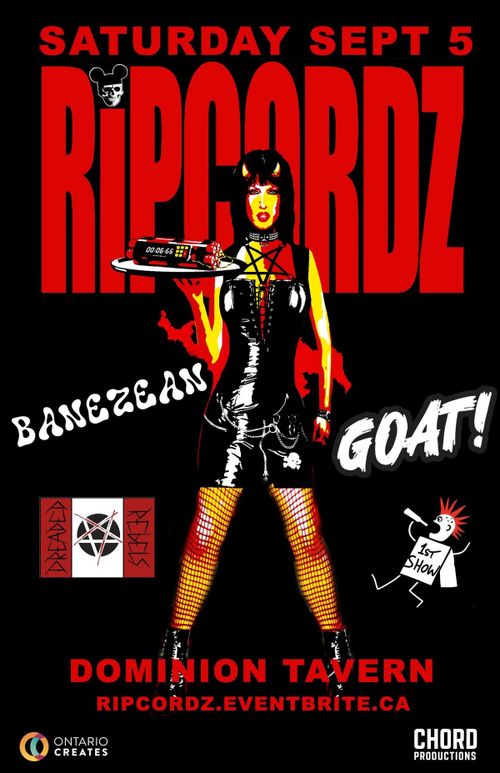 Ripcordz, Banezean, Goat!, The Dreaded Rebels, 1st Show @ The Dom