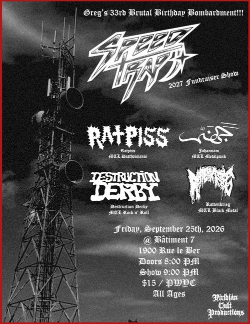 SPEEDTRAP Vol. III Fundraiser Show