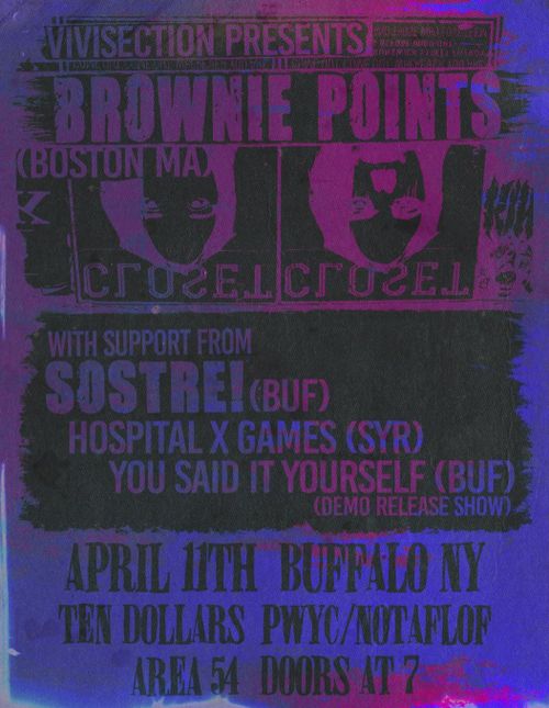 Brownie Points, Sostre!, Hospital X Games, You Said It Yourself