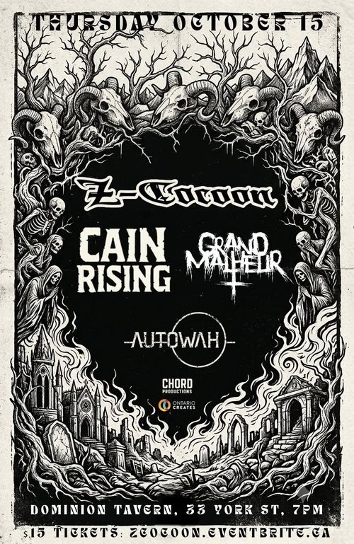 Z-Cocoon, Cain Rising, Grand Malheur, Autowah @ The Dom