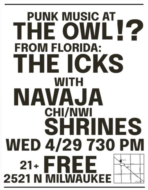 The Icks (FL) + Navaja and Shrines