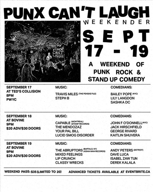 PUNX CAN'T LAUGH weekender
