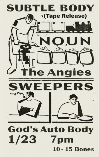 Subtle body , noun , the Angie’s , sweepers 