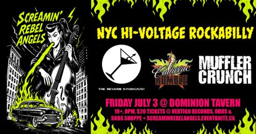 Screamin' Rebel Angel, Reverb Syndicate, Cadillac Rumble, Muffler Crunch at The Dom