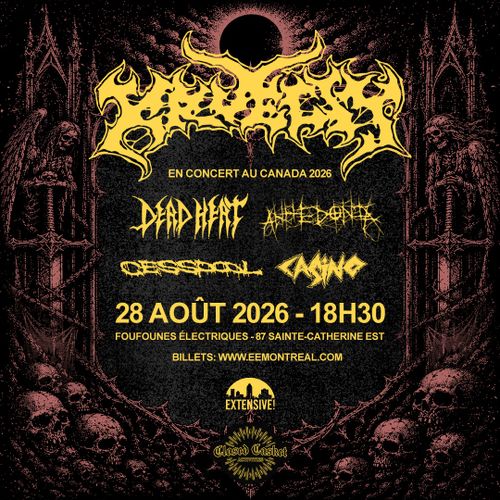 Kruelty + Dead Heat + Anhedonia + Cesspool + Casino - 28 août 