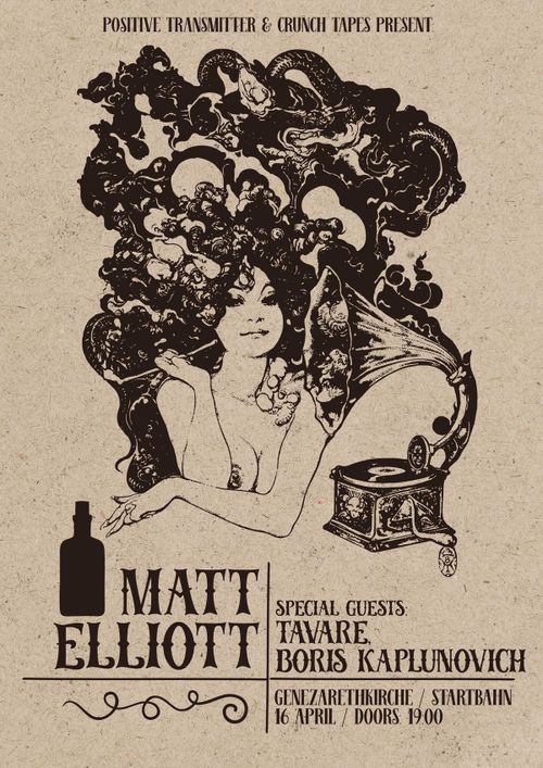 Matt Elliott / Tavare / Boris Kaplunovich @ Genezarethkirche