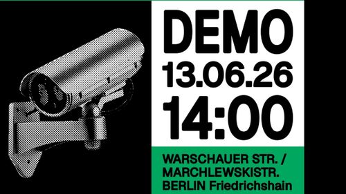 Demo gegen die digitale Aufrüstung der Polizei