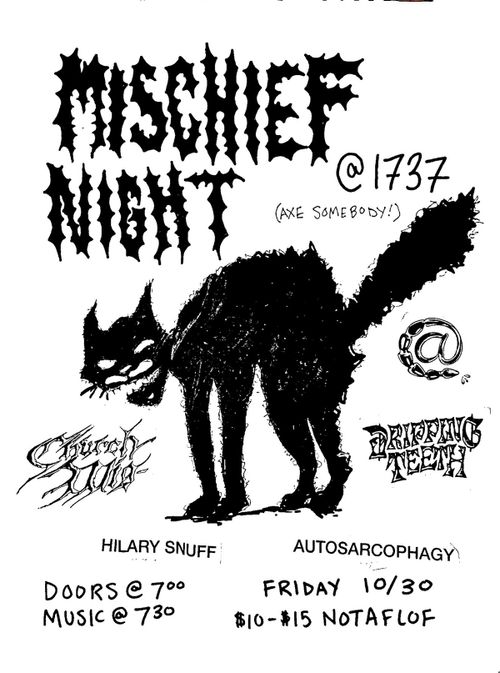 Mischief Night Anal Training, Church Wig, Dripping Teeth