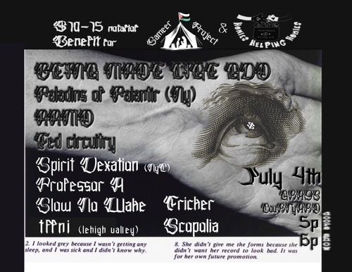 July 4th Hate Amerikkka Noise Fest