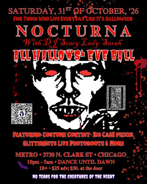 Nocturna All Hallows' Eve Ball w/ DJ Scary Lady Sarah; 18+ 
