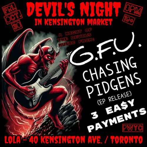 GFU / CHASING PIDGENS / 3 EA$Y PAYMENT$