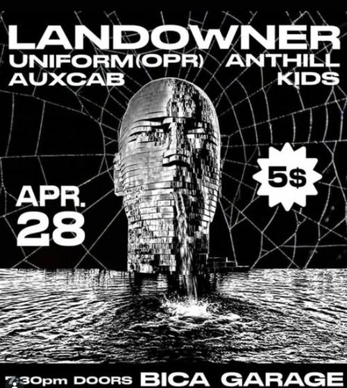 Landowner (Holyoke), The Ant Hill Kids, Aux Cab at BICA Garage