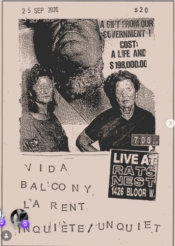 Vida / Balcony / La Rent / Unquiet