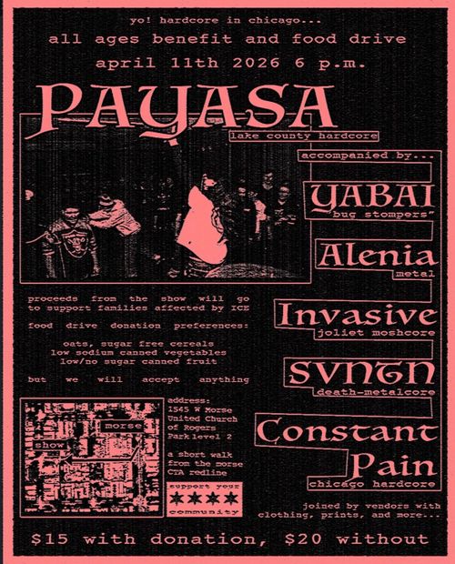 Payasa / YABAI / Alenia / Invasive / SVNTN / Constant Pain