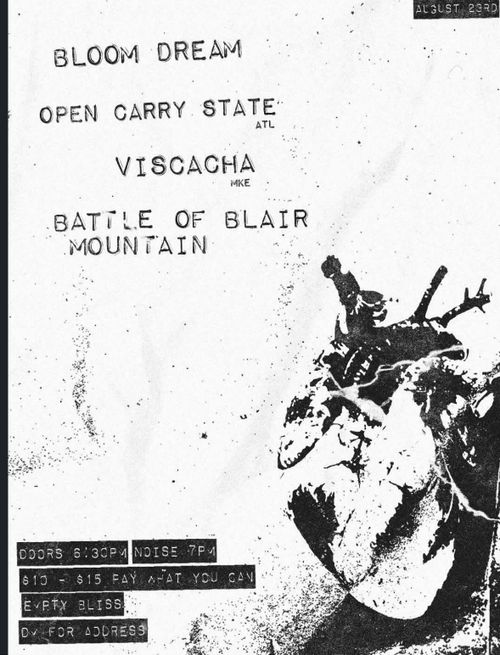 Blood Dream, Open Carry State, Viscacha, Battle of Blair Mountain