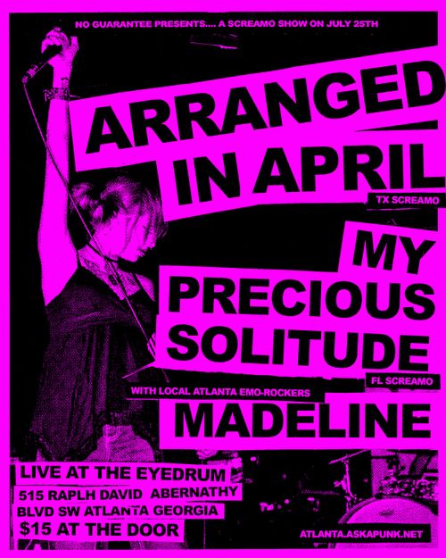 Arranged In April (TX) My Precious Solitude (FL) Madeline