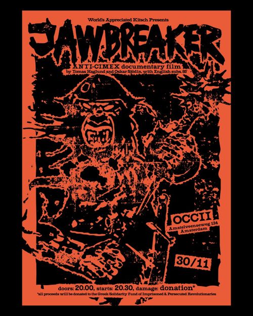 World’s Appreciated Kitsch Screening time: JAWBREAKER: A Film About Anti-Cimex