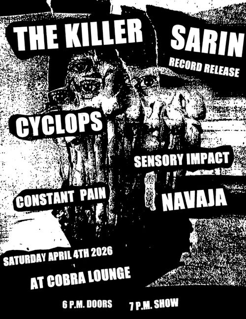 The killer, sarin, cyclops, sensory impact, constant pain and navaja 
