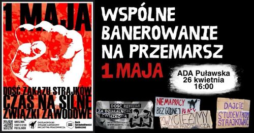 Wspólne banerowanie na przemarsz 1 maja