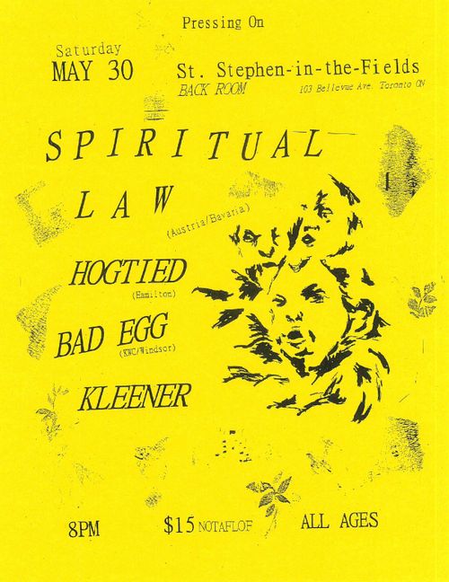SPIRITUAL LAW (Austria), HOGTIED, KLEENER