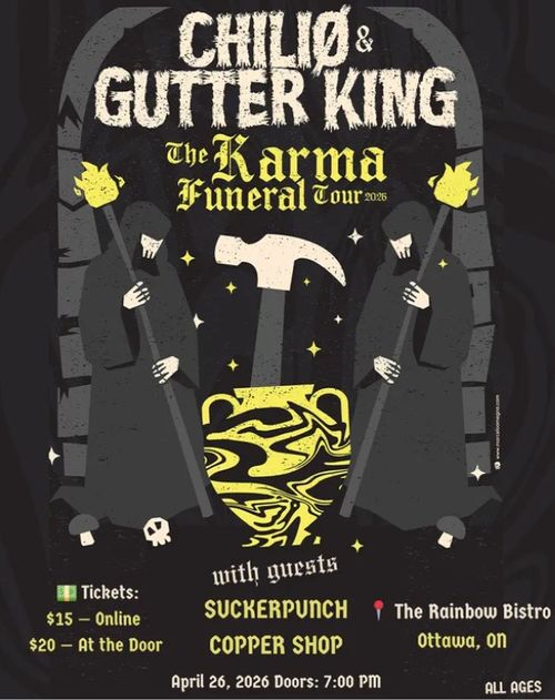 CHILIØ, Gutter King, Copper Shop, Sucker Punch at Rainbow Bistro