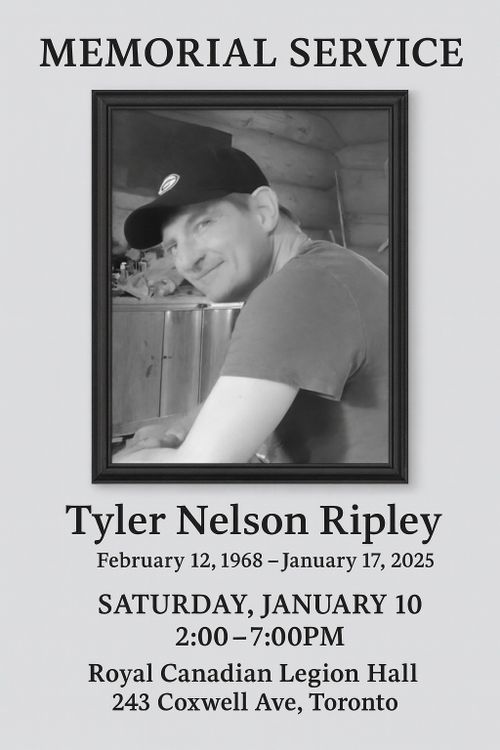 Memorial Service - Tyler Nelson Ripley