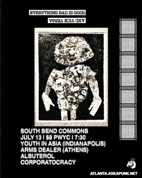 Youth In Asia (INDIANAPOLIS) + Arms Dealer (ATHENS) w/ Albuterol + Corporatocracy