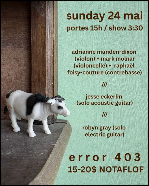 Adrienne Munden-Dixon/Mark Molnar/Raph Foisy-Couture + Jesse Eckerlin + Robyn Gray 