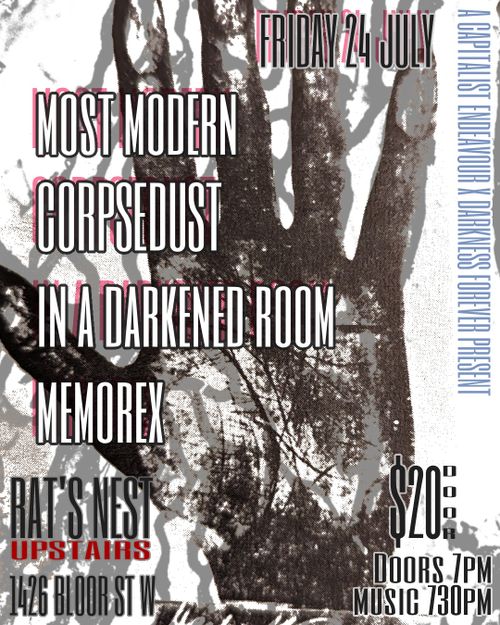 Most Modern, Corpse Dust, In A Darkened Room, Memorex