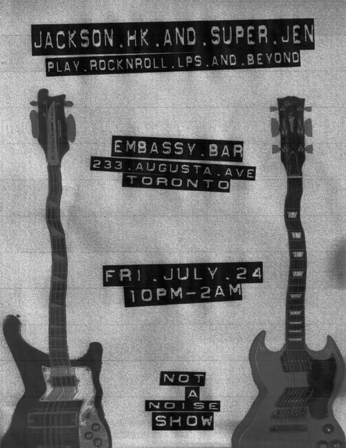 JACKSON H.K. (NYC) AND SUPER.JEN (More Noise Please!) PLAY ROCK N ROLL LPS AND BEYOND